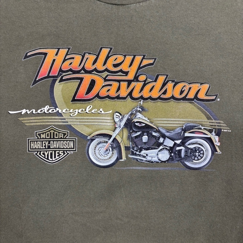 Harley Davidson Shirt Mens Large Motorcycles 2007 Crewneck North Texas Dallas HD